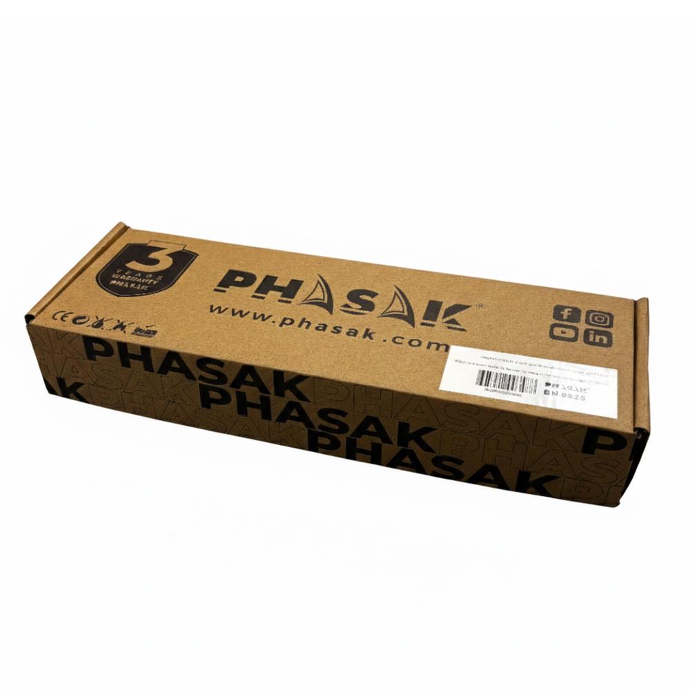 REGLETA PHASAK 5 TOMAS SCHUKO 16A CON INTERRUPTOR AZUL 1,8 M