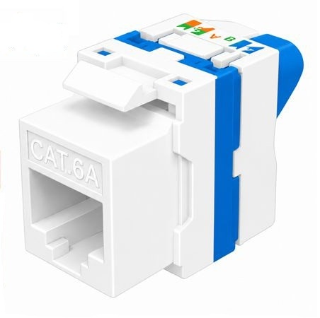 CONECTOR KEYSTONE PHASAK RJ45 CAT. 6A UTP CRIMPADO ROTATIVO