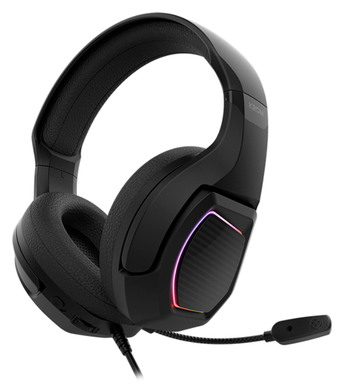 Krom Kopa 7.1 Auriculares Alámbrico Diadema Juego Negro