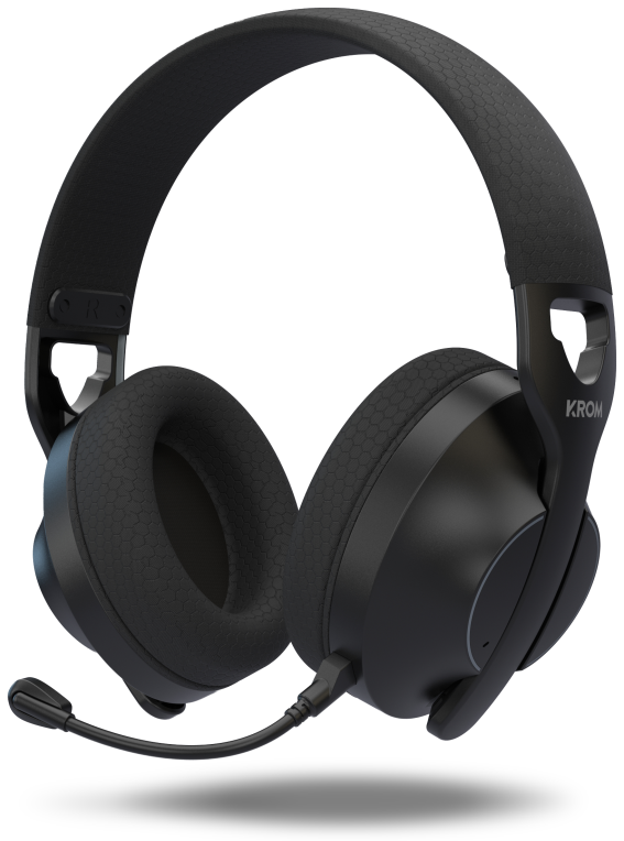 Krom Phase - Wireless Auriculares Gaming Negro