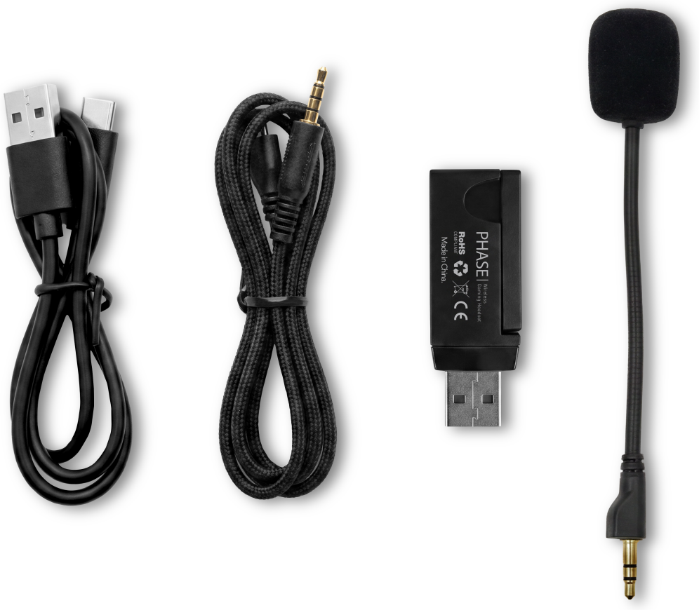 Krom Phase - Wireless Auriculares Gaming Negro