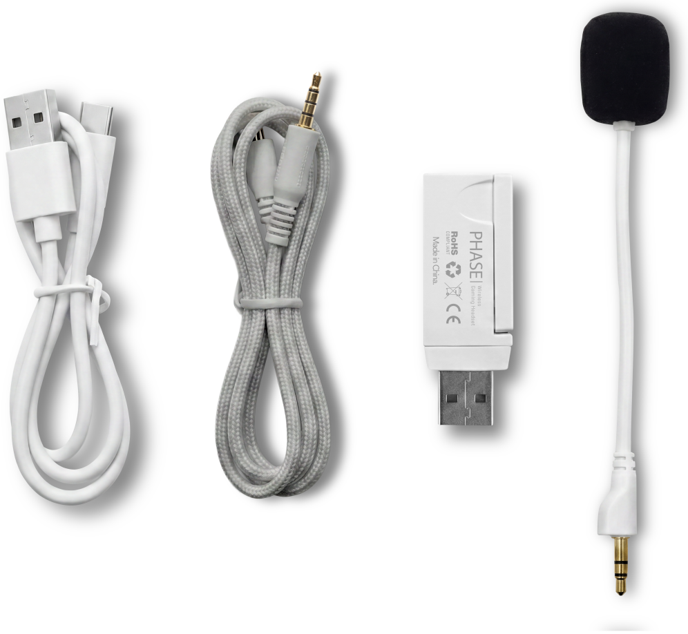 Krom Phase - Wireless Auriculares Gaming Blanco