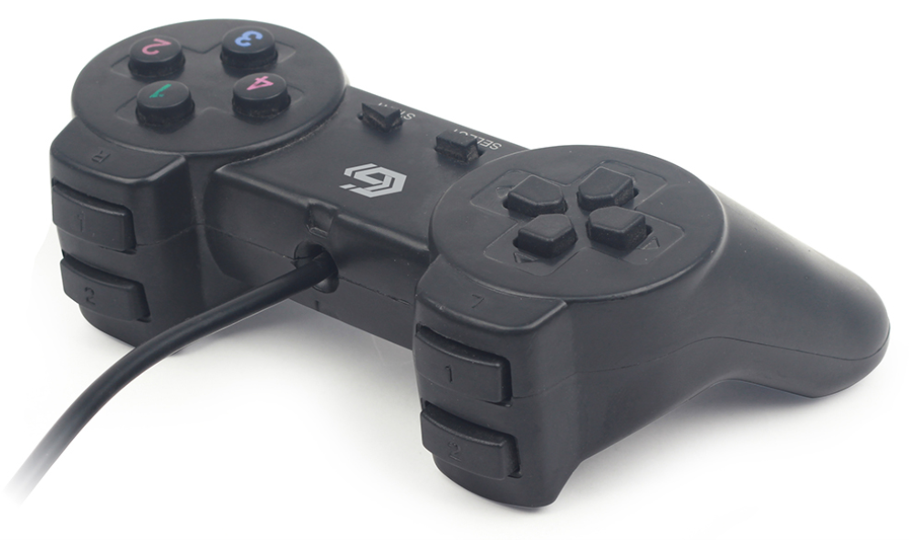 Gembird JPD-UB2-01 mando y volante Negro USB 2.0 Gamepad PC