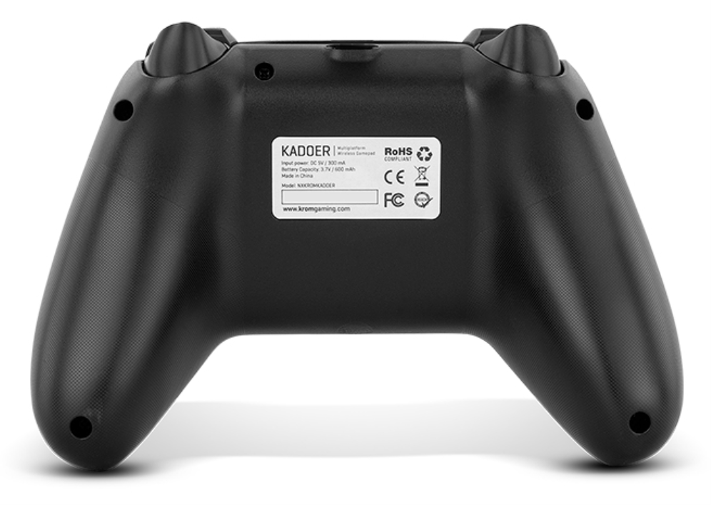 Krom Kadoer Negro Bluetooth/USB Palanca de mando Digital Android, Nintendo Switch, Nintendo Switch 2, PC, iOS