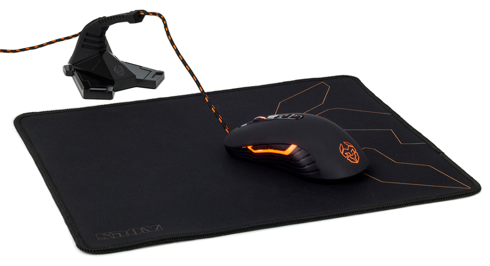 Krom Knout Speed Alfombrilla de ratón para juegos Negro