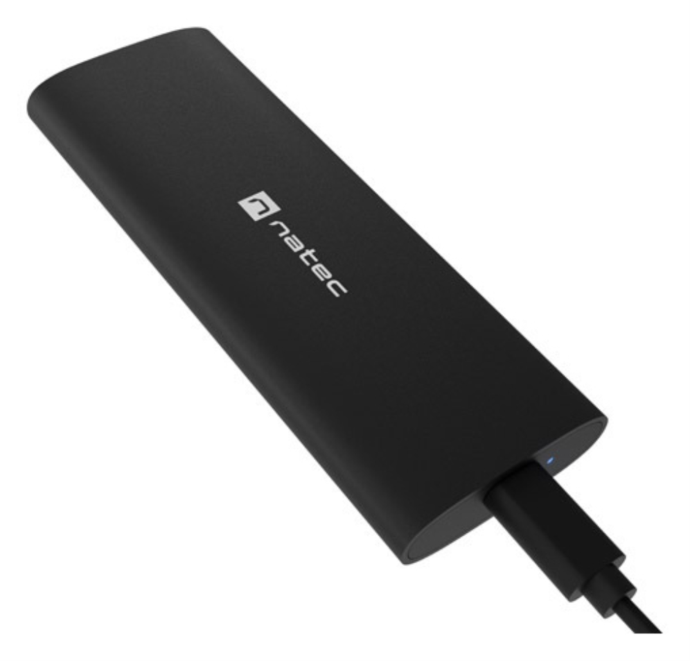 NATEC NKZ-2286 caja para disco duro externo Caja externa para unidad de estado sólido (SSD) Negro M.2