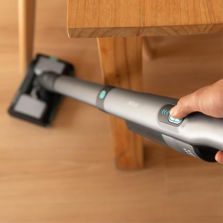 Cecotec Scoba 2100 Twice Aspiradora vertical Batería Secar Ciclónico Sin bolsa 210 W Negro, Azul 2,5 Ah