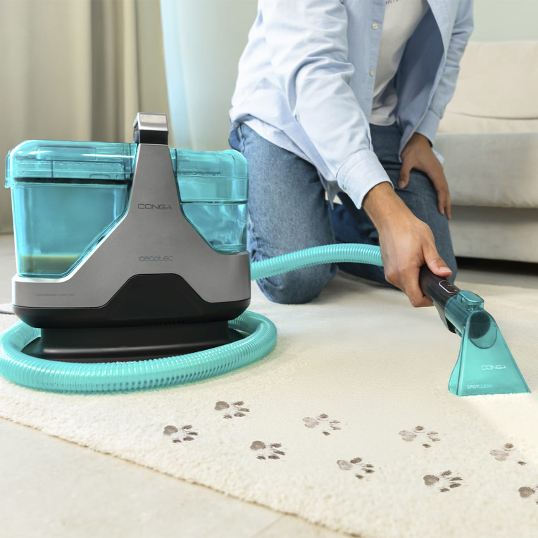 Cecotec Conga 6000 Carpet&amp;Spot Clean XXL Advance máquina de limpieza de alfombras Caminar-detrás Negro, Verde