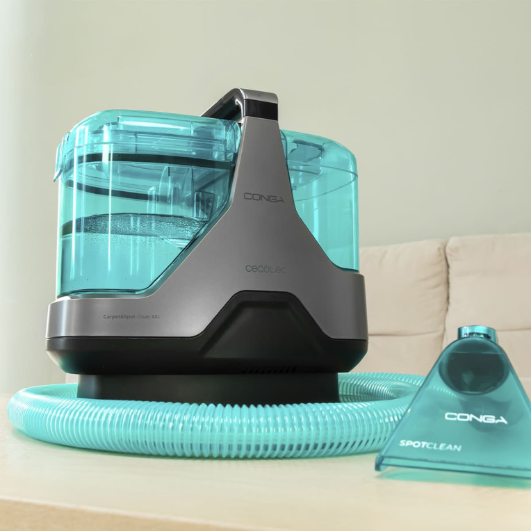 Cecotec Conga 6000 Carpet&amp;Spot Clean XXL Advance máquina de limpieza de alfombras Caminar-detrás Negro, Verde