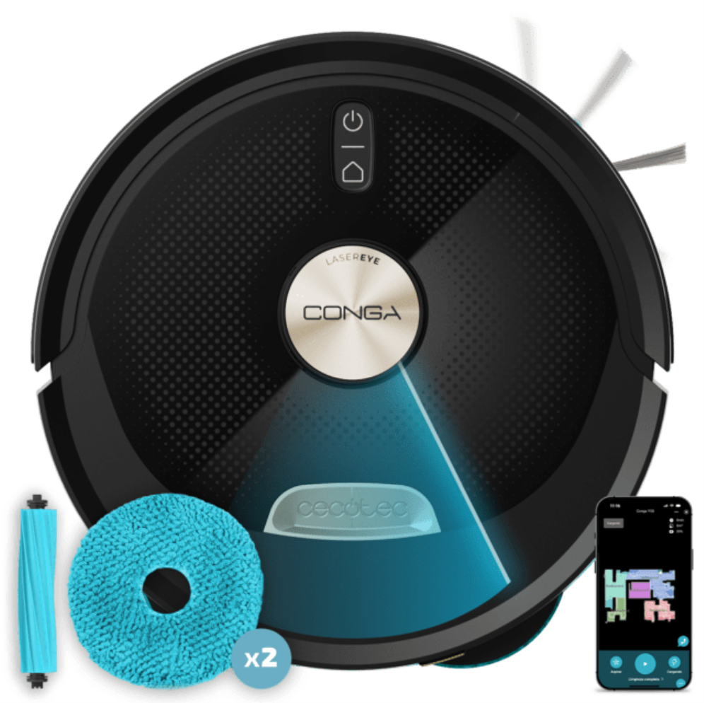 Cecotec Conga M100 Spin AI Negro