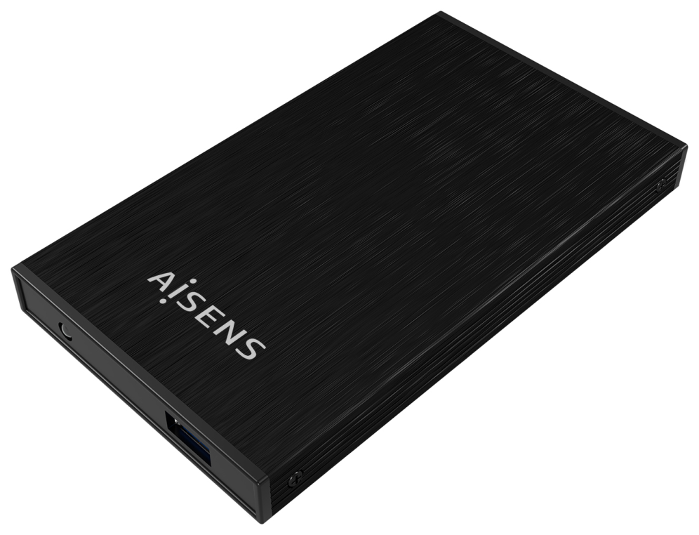 AISENS Caja Externa 2,5? ASE-2523B 9.5MM SATA a USB 3.0/USB3.1 GEN1, Negra