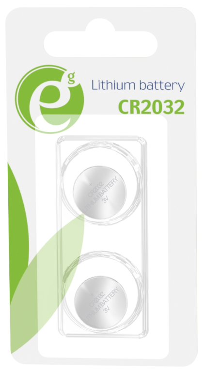Gembird EG-BA-CR2032-01 pila doméstica Batería de un solo uso Litio
