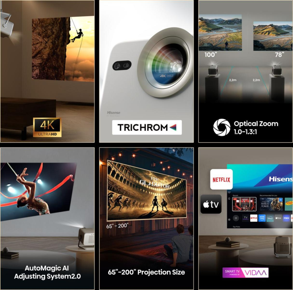 Hisense M2 Pro UHD 4K (3840x2160) 3D Gris