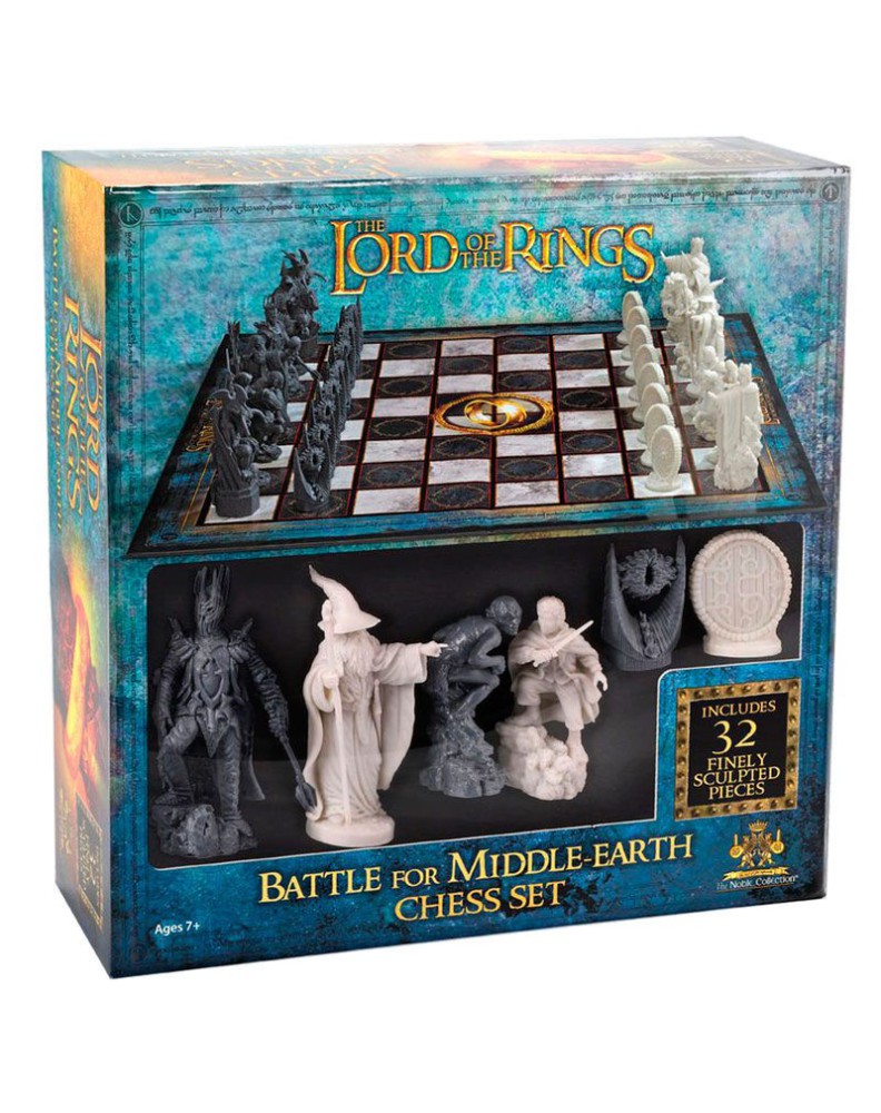 JUEGO DE MESA AJEDREZ THE NOBLE COLLECTION EL SEÑOR DE LOS ANILLOS