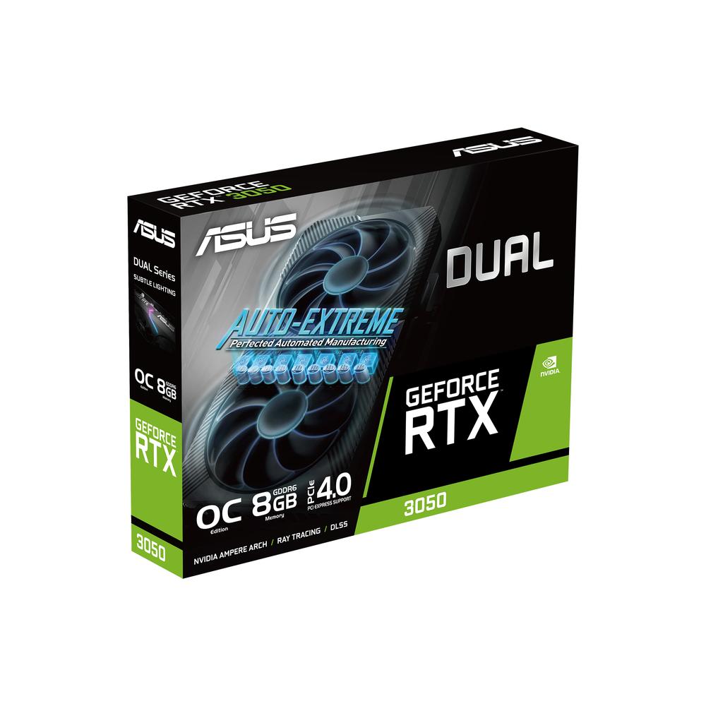 TARJETA GRAFICA ASUS DUAL-RTX3050-O8G-V2 GDDR6 8GB HDMI DISPLAYPORT