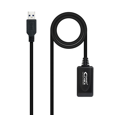 CABLE PROLONGADOR NANOCABLE CON AMPLIFICADOR USB 3.0 USB-A/M-USB-A/H 5 M