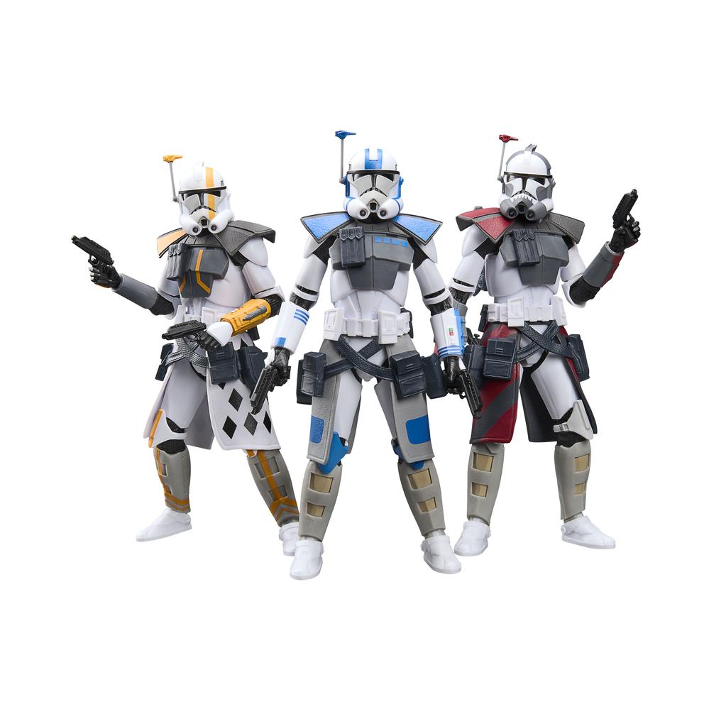SET 3 FIGURAS HASBRO STAR WARS THE BLACK SERIES THE CLONE WARS ARC COMMANDER COLT. HAVOC & BLITZ