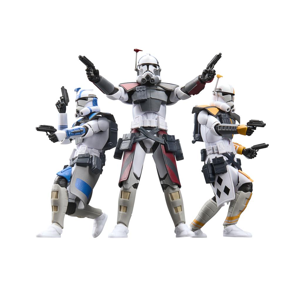SET 3 FIGURAS HASBRO STAR WARS THE BLACK SERIES THE CLONE WARS ARC COMMANDER COLT. HAVOC & BLITZ