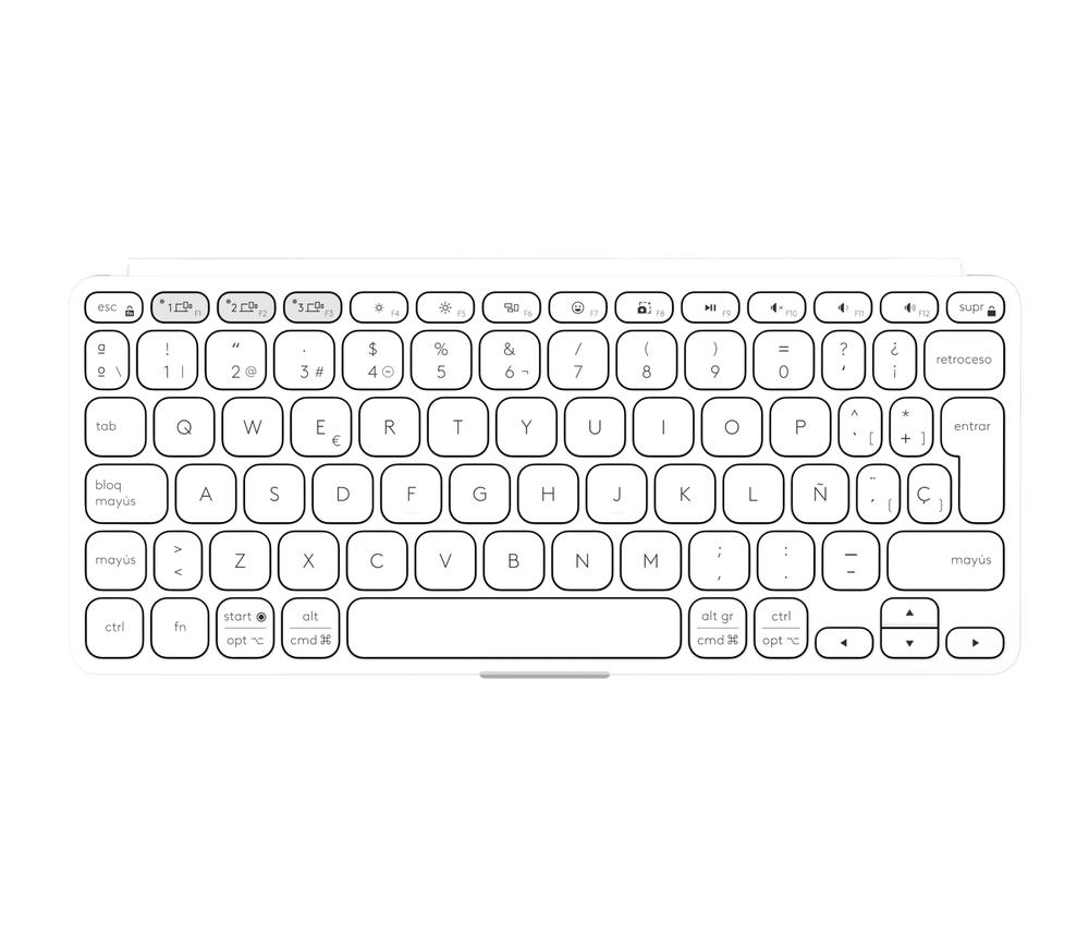 TECLADO LOGITECH KEYS TO GO 2 INALAMBRICO BLANCO