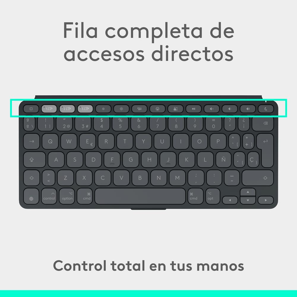 TECLADO LOGITECH KEYS TO GO 2 FOR IPAD INALAMBRICO GRAFITO