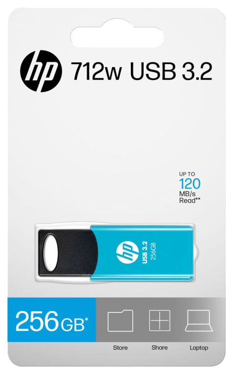 HP 712w unidad flash USB 256 GB USB tipo A 3.2 Gen 1 (3.1 Gen 1) Azul