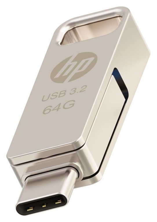 PNY HP x206C unidad flash USB 64 GB USB Type-A / USB Type-C 3.2 Gen 1 (3.1 Gen 1) Plata