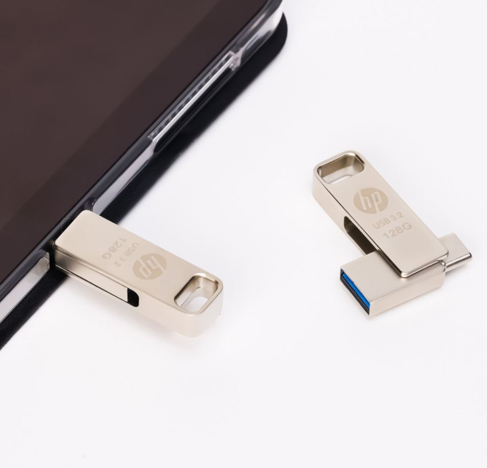 PNY HP x206C unidad flash USB 128 GB USB Type-A / USB Type-C 3.2 Gen 1 (3.1 Gen 1) Plata