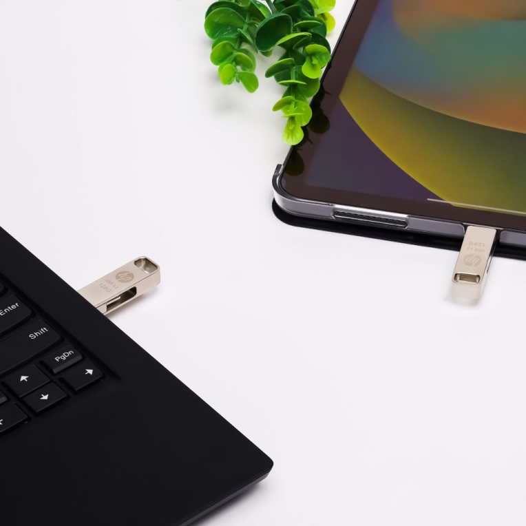 PNY HP x206C unidad flash USB 128 GB USB Type-A / USB Type-C 3.2 Gen 1 (3.1 Gen 1) Plata