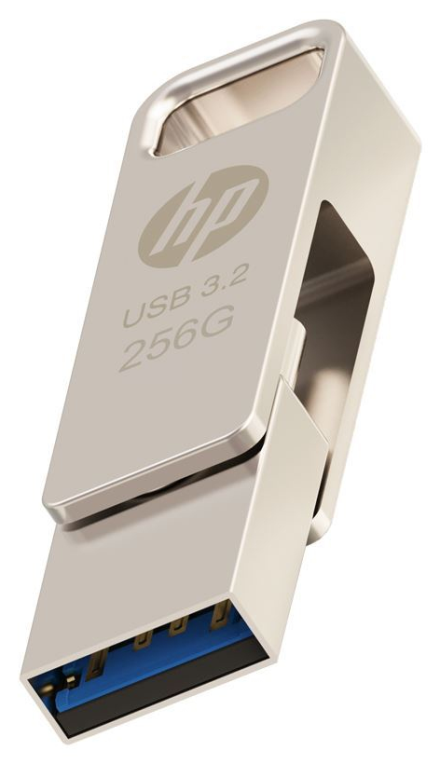 PNY HP x206C unidad flash USB 256 GB USB Type-A / USB Type-C 3.2 Gen 1 (3.1 Gen 1) Plata