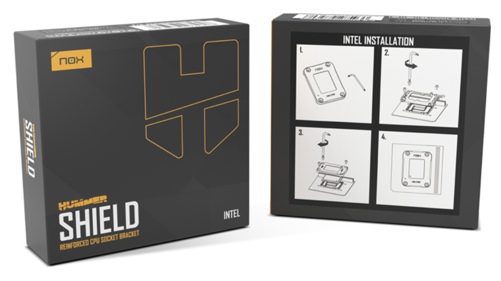NOX NXHUMMERSHIELDINT soporte de CPU Negro