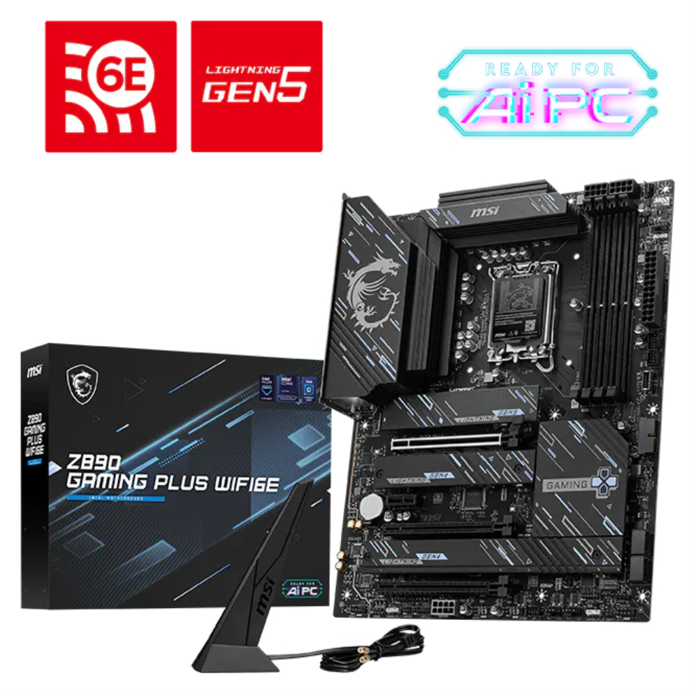 MSI Z890 GAMING PLUS WIFI6E placa base Intel Z890 LGA 1851 (Socket V1) ATX