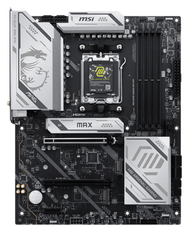MSI MAG X870E GAMING MAX WIFI placa base AMD X870E Zócalo AM5 ATX