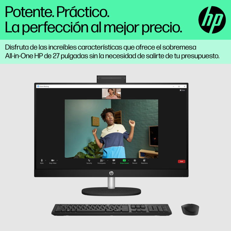 HP All-in-One 27-cr0089ns Intel® Core™ i5 i5-1335U 68,6 cm (27") 1920 x 1080 Pixeles PC todo en uno 16 GB DDR4-SDRAM 512 GB SSD Windows 11 Home Wi-Fi 6 (802.11ax) Blanco