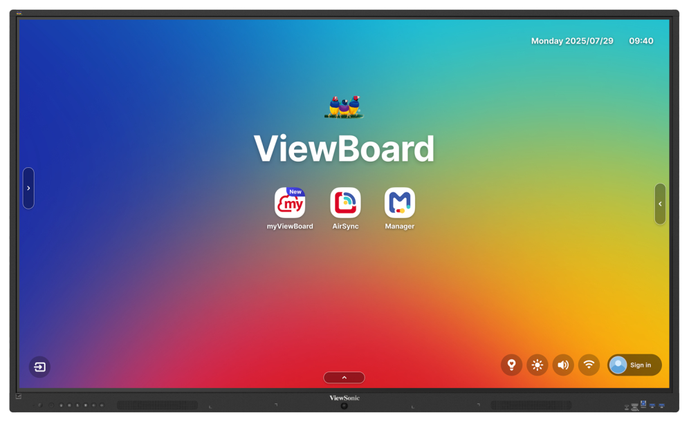Viewsonic IFP 75IN 4K ANDROID 16 EDLA 64 pizarra blanca interactiva 190,5 cm (75") 3840 x 2160 Pixeles Pantalla táctil