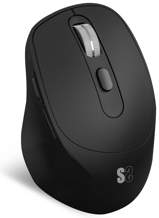 SUBBLIM RATON OPTICO DUAL COMFORT ERGO DUAL BATERIA NEGRO ratón Universal mano derecha Bluetooth + USB Type-A Óptico 2400 DPI