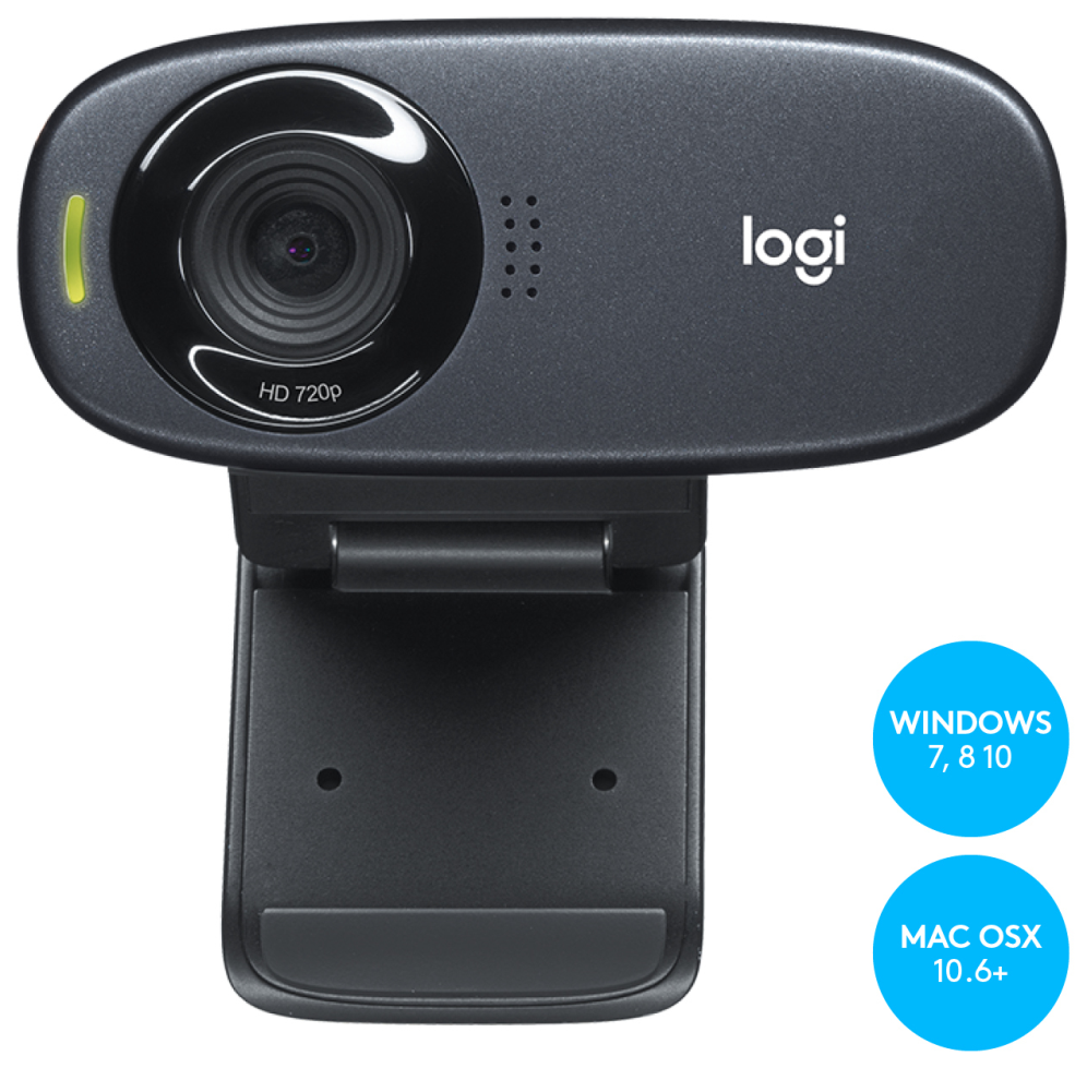 Logitech C310 HD cámara web 5 MP 1280 x 720 Pixeles USB Negro