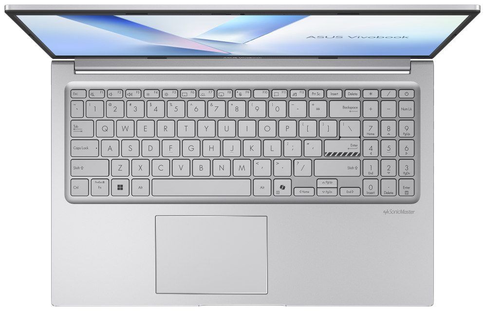 ASUS Vivobook 15 X1504MA-BQ173W - Ordenador Portátil 15.6" Full HD (Intel Core 5 320, 16GB RAM, 512GB SSD, Graphics, Windows 11 Home) Plata Fría - Teclado QWERTY español