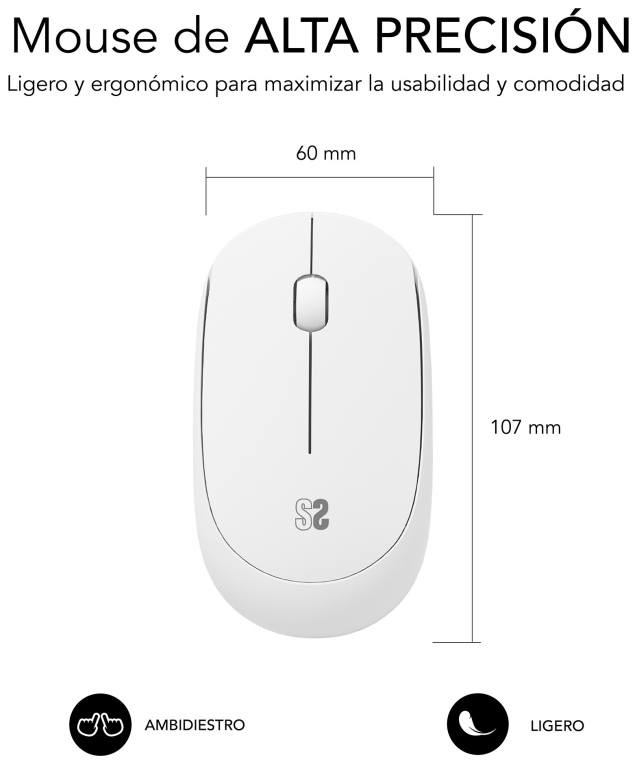 SUBBLIM Alfombrilla con Ratón Harmony Pack Mousepad XL + Wireless Mouse Purple