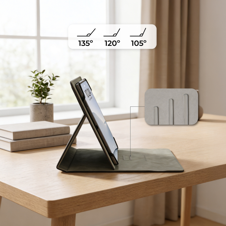 SUBBLIM Funda Tablet Universal Clever Stand Tablet Case Negro 11" Cierre Magnético