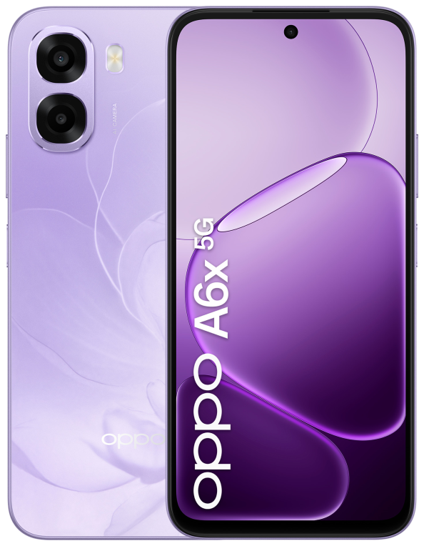 OPPO A6x 5G 17,1 cm (6.75") SIM doble Android 15 USB Tipo C 6 GB 256 GB 6100 mAh Violeta