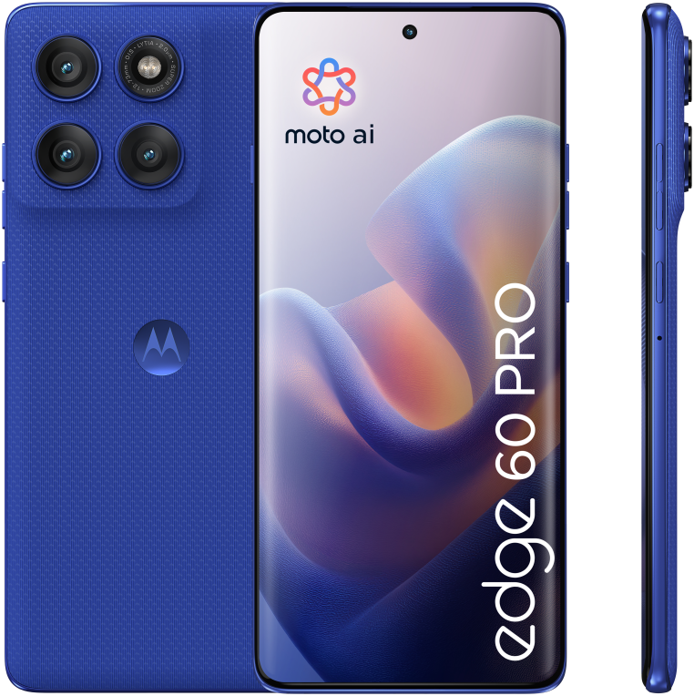 Motorola edge 60 pro 16,9 cm (6.67") SIM doble Android 15 5G USB Tipo C 12 GB 512 GB 6000 mAh Azul