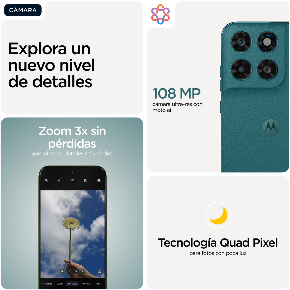 Motorola moto g77 17,3 cm (6.8") Ranura híbrida Dual SIM Android 16.0 5G USB Tipo C 8 GB 256 GB 5200 mAh Verde