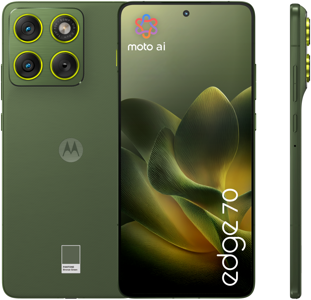 Motorola edge 70 17 cm (6.7") SIM doble Android 16.0 5G USB Tipo C 12 GB 512 GB 4800 mAh Verde