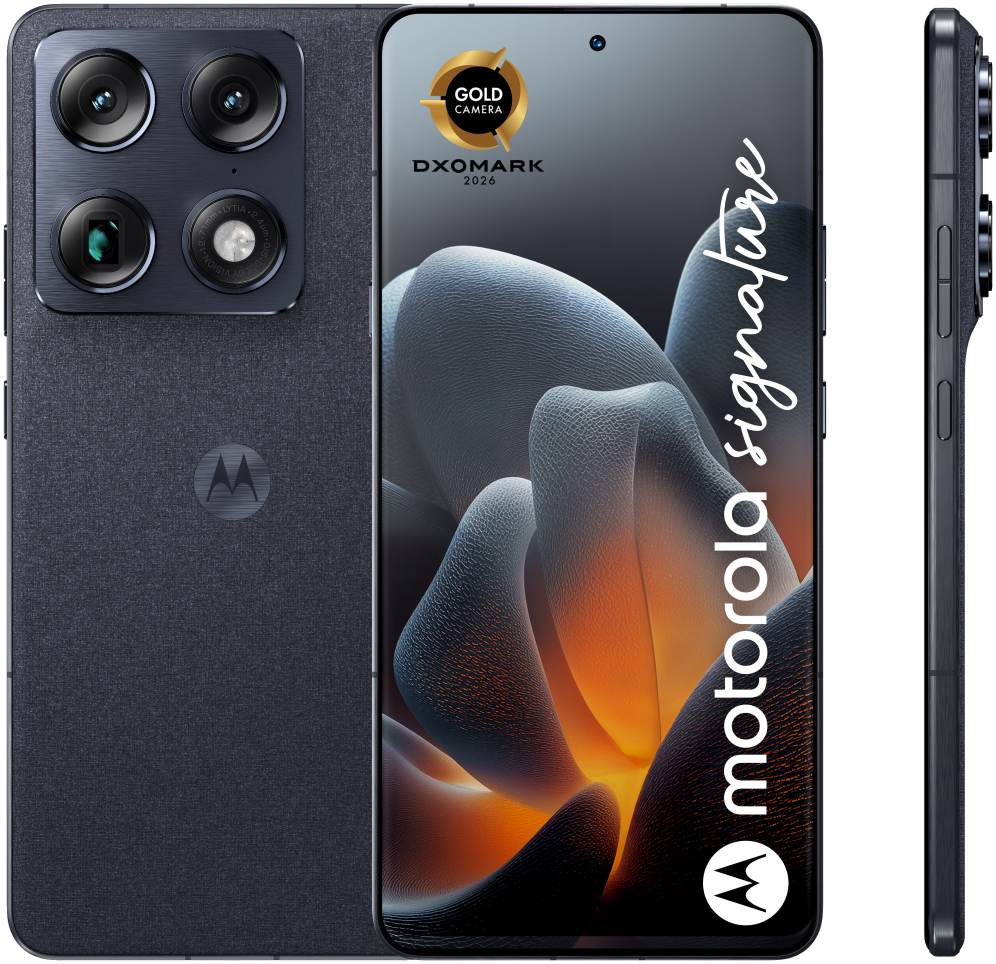 Motorola signature 17,2 cm (6.78") SIM doble Android 16.0 5G USB Tipo C 16 GB 512 GB 5200 mAh Azul oscuro