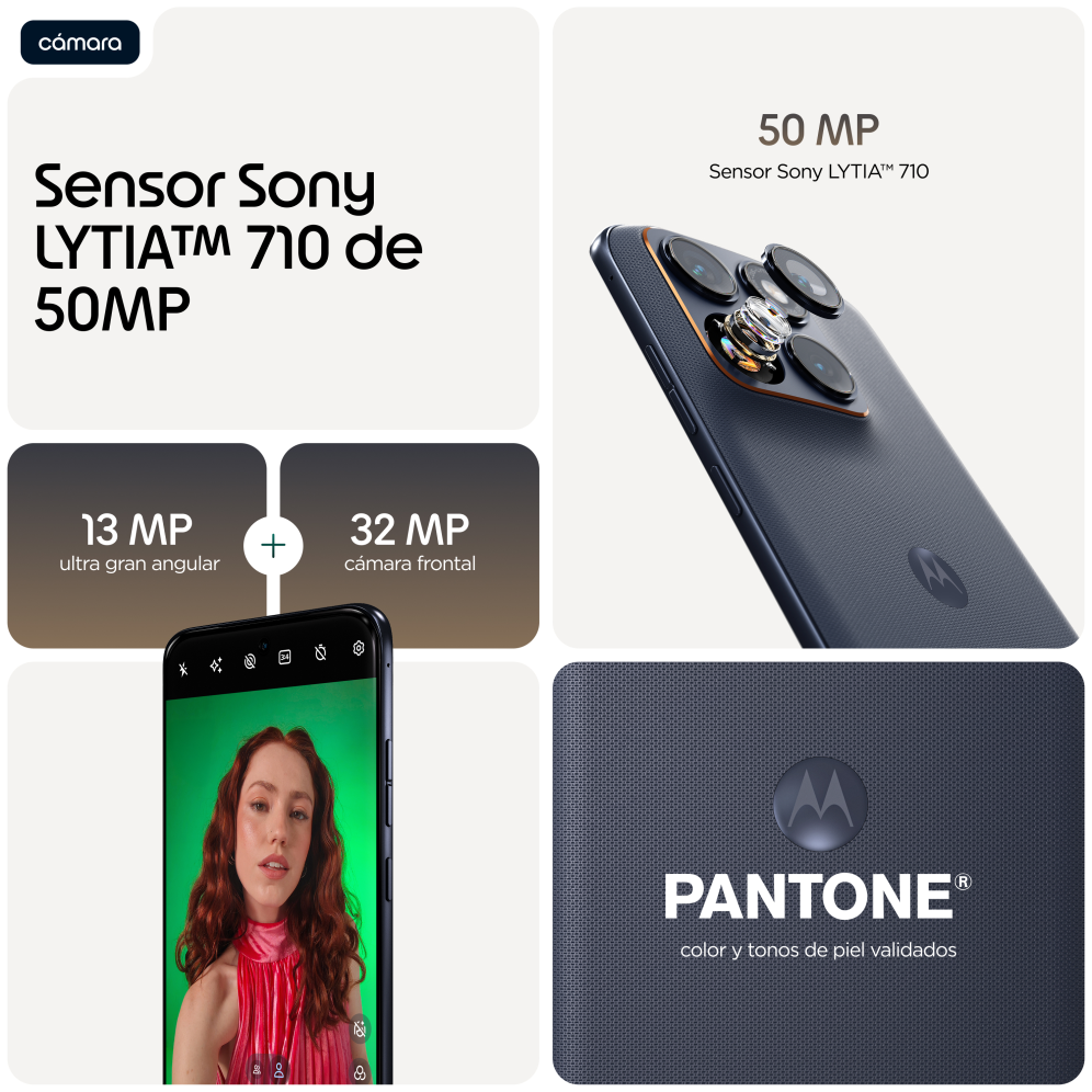 Motorola edge 70 fusion 17,2 cm (6.78") SIM doble Android 16.0 5G USB Tipo C 8 GB 256 GB 7000 mAh Negro
