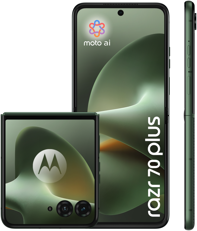 Motorola razr 70 plus 17,5 cm (6.9") SIM doble Android 16.0 5G USB Tipo C 12 GB 512 GB 4500 mAh Verde oscuro
