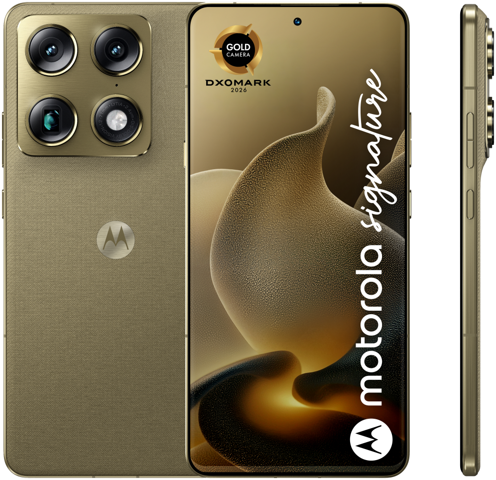 Motorola signature 17,2 cm (6.78") SIM doble Android 16.0 5G USB Tipo C 16 GB 512 GB 5200 mAh Oro