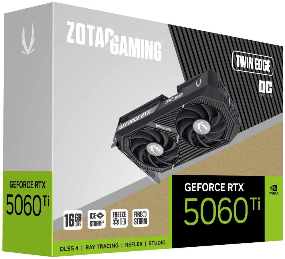 Zotac GAMING GeForce RTX 5060 Ti Twin Edge OC NVIDIA 16 GB GDDR7