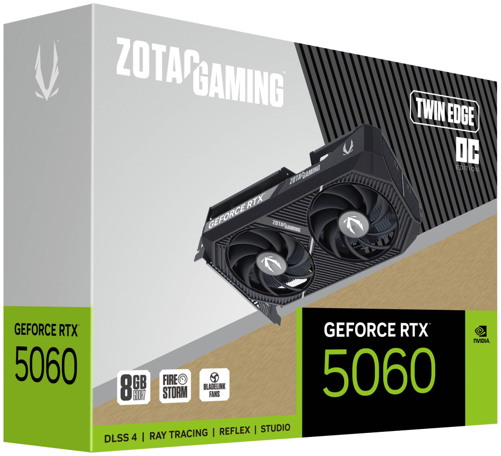 Zotac GAMING GeForce RTX 5060 Twin Edge OC NVIDIA 8 GB GDDR7