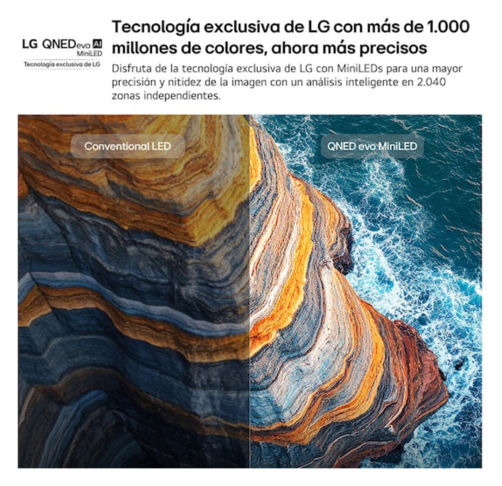 LG QNED evo AI MiniLED 43QNED81B6C.AEU Televisor 109,2 cm (43") 4K Ultra HD Smart TV Wifi Negro